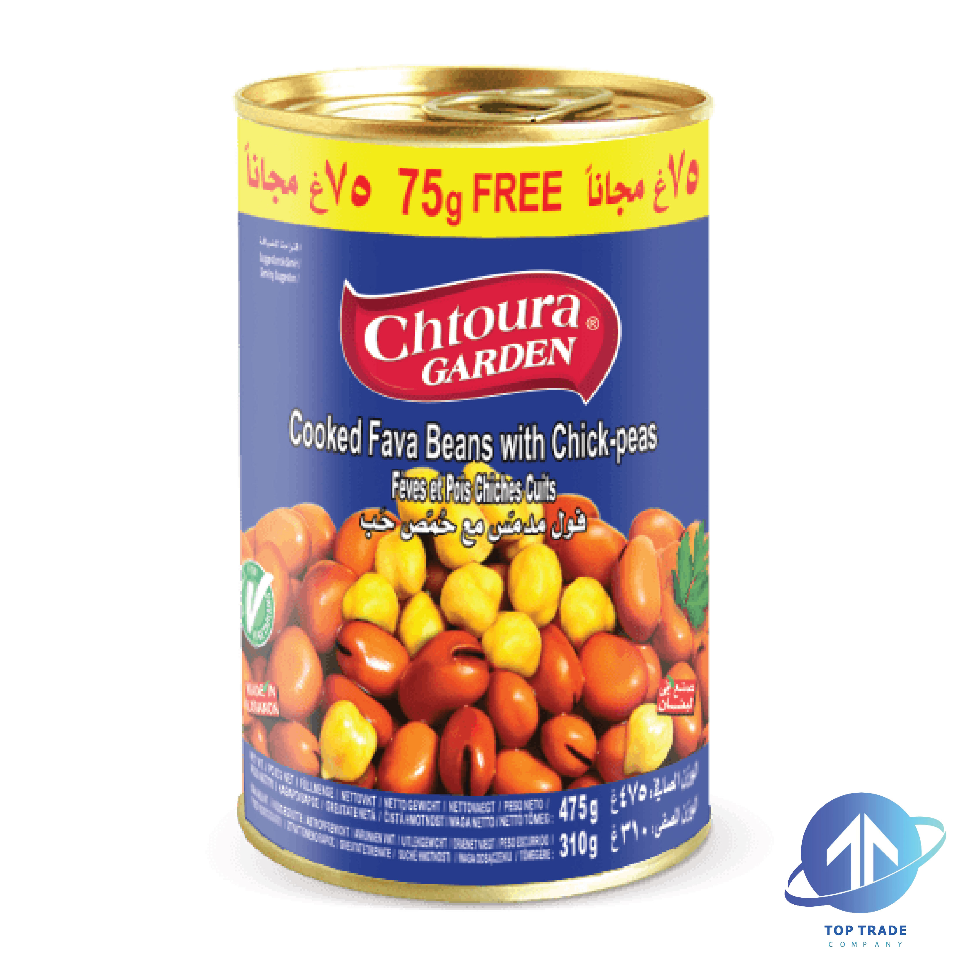 Chtoura Garden Fava Beans Chickpeas 475gr
